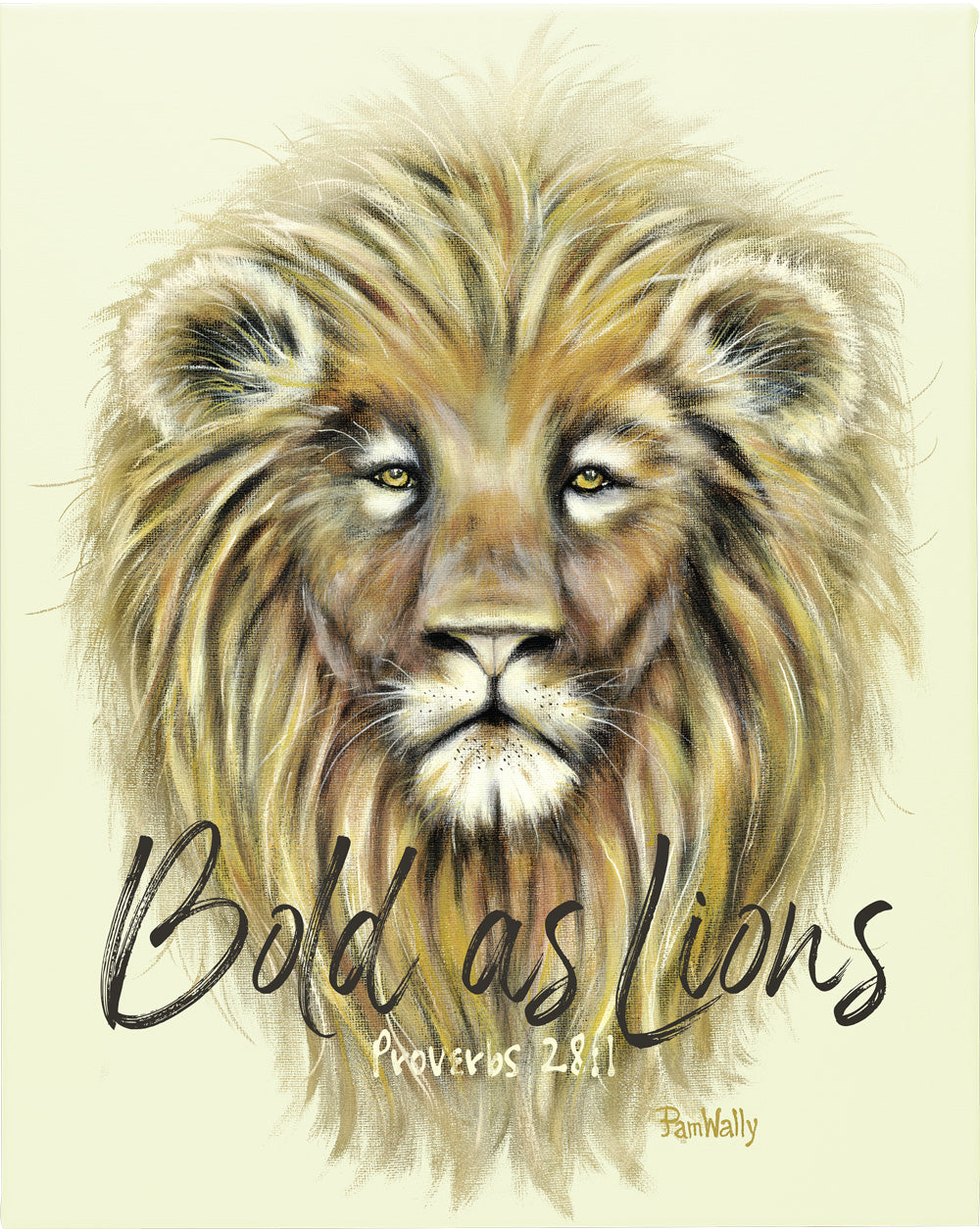 Bold as Lions | Color on Cream Canvas