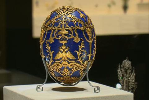Tsarevich Fabergé Egg - public domain photo from wikimedia commons