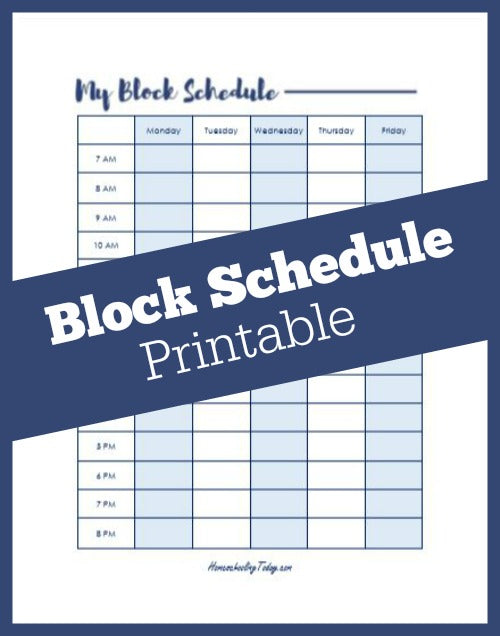 block schedule printable